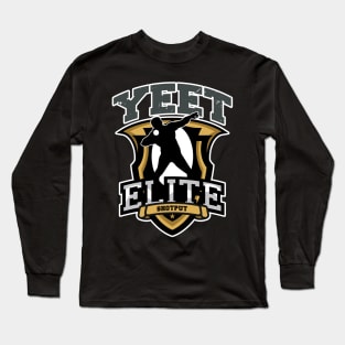 Yeet Elite Shotput Badge Track N Field Athlete Long Sleeve T-Shirt
